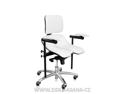 Ergonomická židle Ásana Medic Dent Ekokůže, White