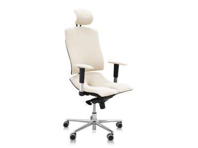 Ergonomická židle Ásana Architekt Textil White Pearl 